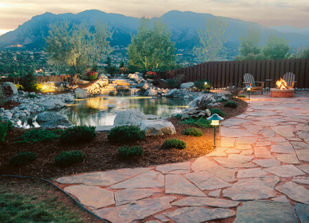 Paradise Ponds & Landscaping in Backyard